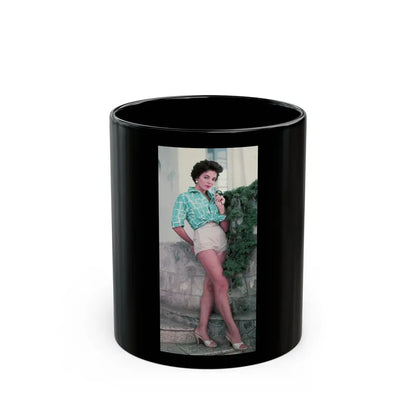 Joan Collins #432 (Vintage Female Icon) Black Coffee Mug 11oz - Go Mug Yourself