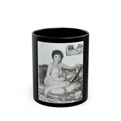 Joan Collins #434 (Vintage Female Icon) Black Coffee Mug 11oz - Go Mug Yourself
