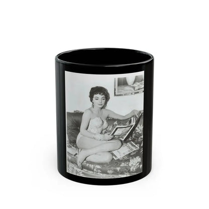 Joan Collins #434 (Vintage Female Icon) Black Coffee Mug 11oz - Go Mug Yourself