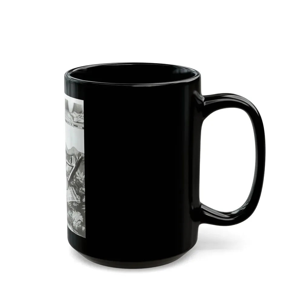 Joan Collins #434 (Vintage Female Icon) Black Coffee Mug - Go Mug Yourself