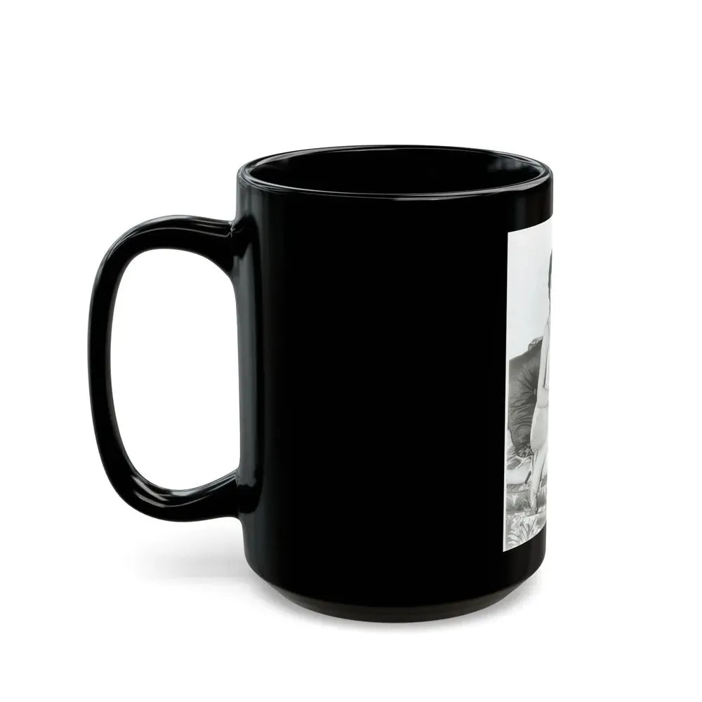 Joan Collins #434 (Vintage Female Icon) Black Coffee Mug - Go Mug Yourself