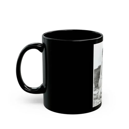 Joan Collins #434 (Vintage Female Icon) Black Coffee Mug - Go Mug Yourself