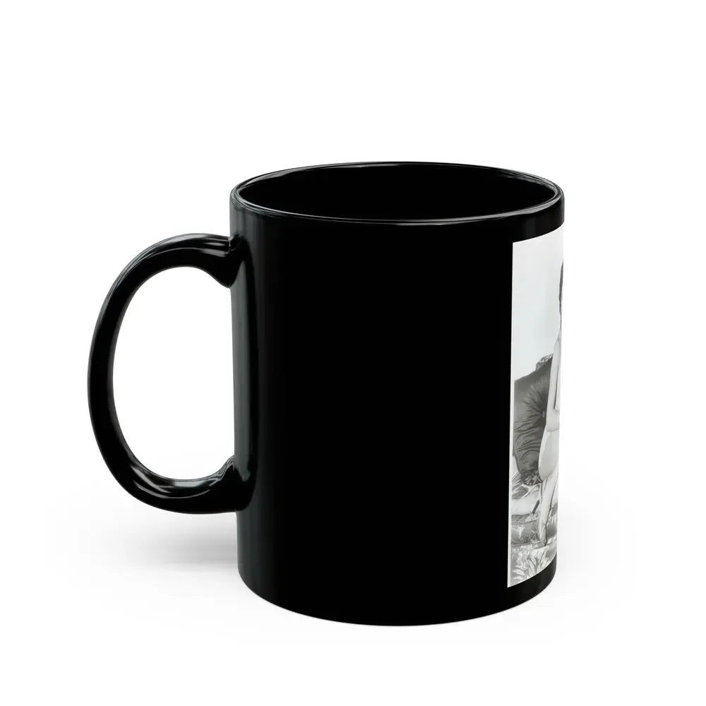 Joan Collins #434 (Vintage Female Icon) Black Coffee Mug - Go Mug Yourself