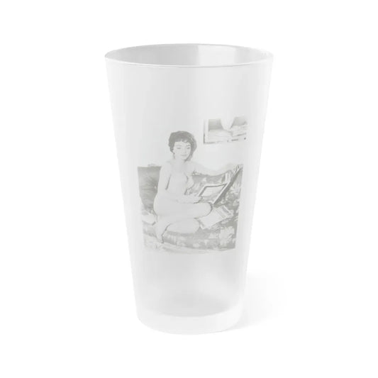 Joan Collins #434 (Vintage Female Icon) Frosted Pint Glass 16oz 16oz Frosted - Go Mug Yourself