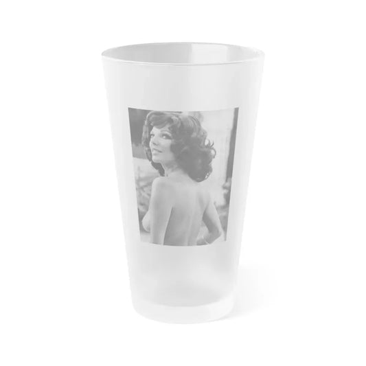 Joan Collins #435 - Topless (Vintage Female Icon) Frosted Pint Glass 16oz 16oz Frosted - Go Mug Yourself