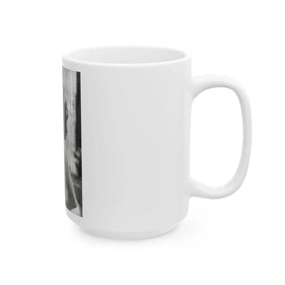 Joan Collins #435 - Topless (Vintage Female Icon) White Coffee Mug - Go Mug Yourself