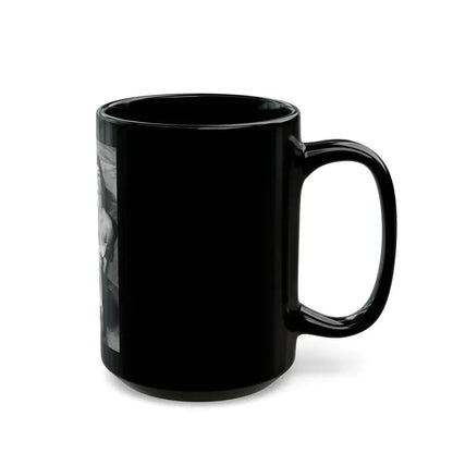 Joan Collins #439 (Vintage Female Icon) Black Coffee Mug - Go Mug Yourself