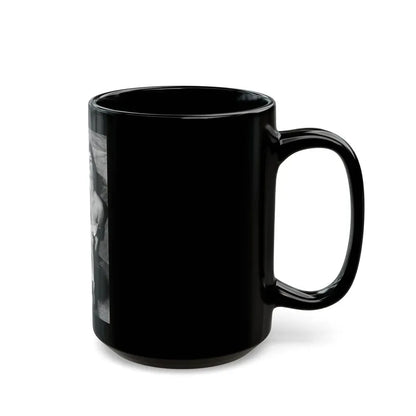 Joan Collins #439 (Vintage Female Icon) Black Coffee Mug - Go Mug Yourself
