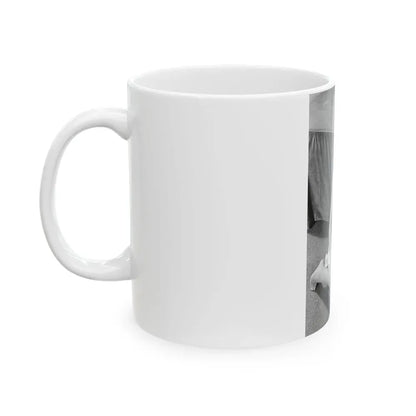 Joan Collins #439 (Vintage Female Icon) White Coffee Mug - Go Mug Yourself