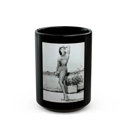 Joan Collins #440 1 (Vintage Female Icon) Black Coffee Mug 15oz - Go Mug Yourself