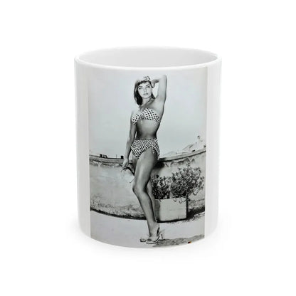 Joan Collins #440 1 (Vintage Female Icon) White Coffee Mug 11oz - Go Mug Yourself