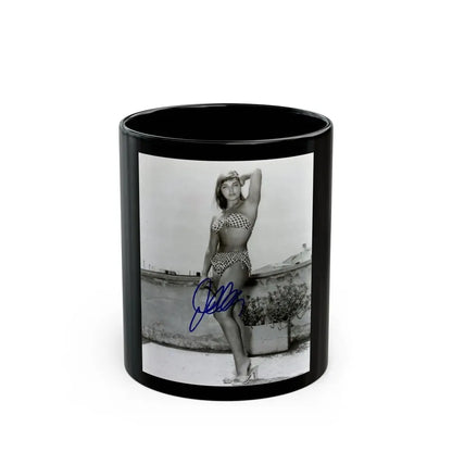 Joan Collins #440 (Vintage Female Icon) Black Coffee Mug 11oz - Go Mug Yourself