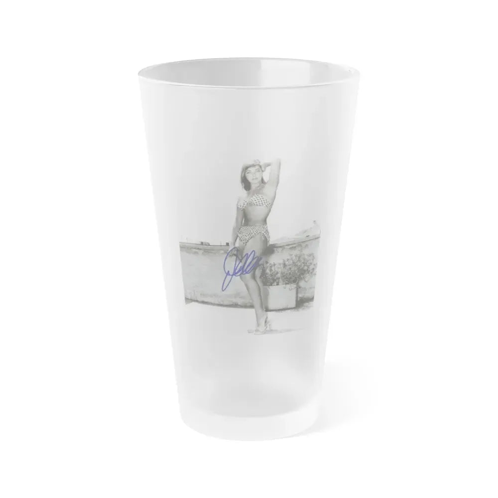 Joan Collins #440 (Vintage Female Icon) Frosted Pint Glass 16oz 16oz Frosted - Go Mug Yourself
