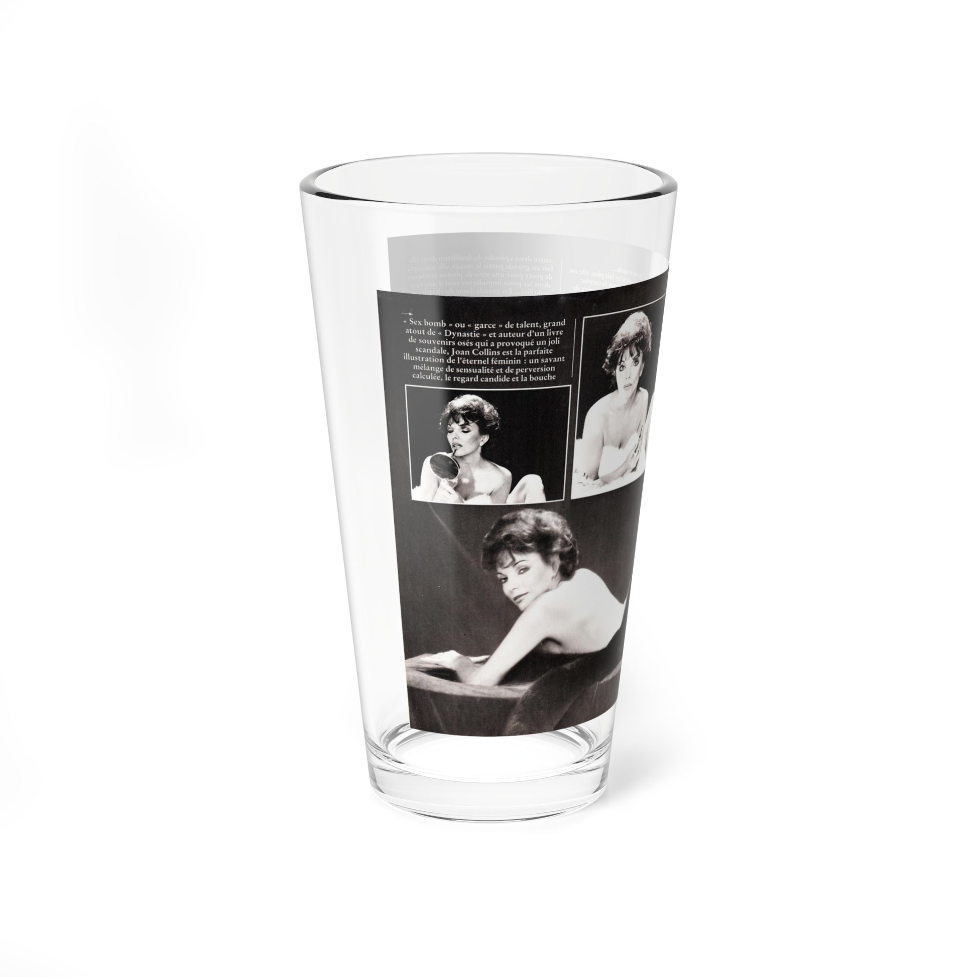 Joan Collins #447 (Vintage Female Icon) Pint Glass 16oz-Go Mug Yourself