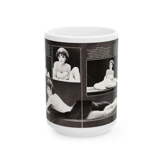 Joan Collins #447 (Vintage Female Icon) White Coffee Mug 15oz - Go Mug Yourself