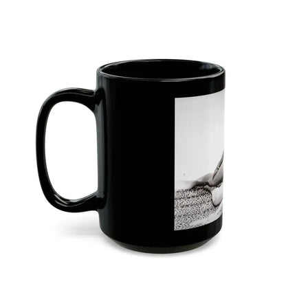 Joan Collins #448 (Vintage Female Icon) Black Coffee Mug - Go Mug Yourself