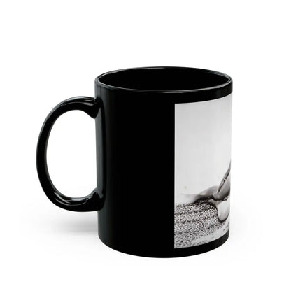 Joan Collins #448 (Vintage Female Icon) Black Coffee Mug - Go Mug Yourself