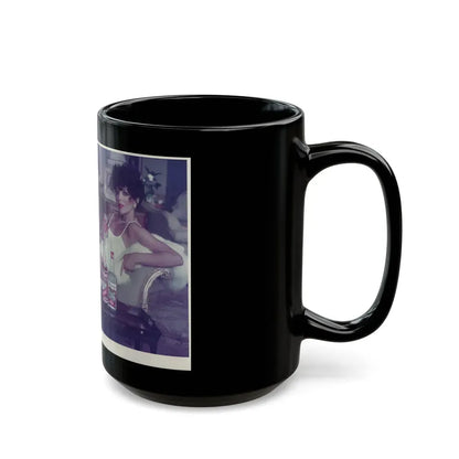 Joan Collins #450 (Vintage Female Icon) Black Coffee Mug - Go Mug Yourself