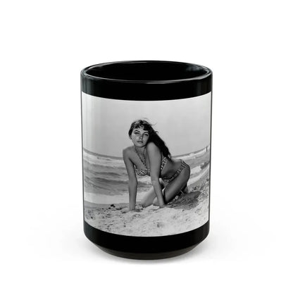 Joan Collins #452 (Vintage Female Icon) Black Coffee Mug 15oz - Go Mug Yourself