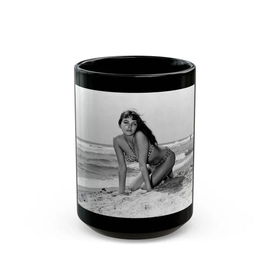 Joan Collins #452 (Vintage Female Icon) Black Coffee Mug 15oz - Go Mug Yourself