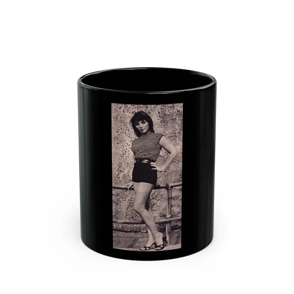 Joan Collins #455 (Vintage Female Icon) Black Coffee Mug 11oz - Go Mug Yourself