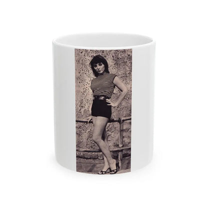 Joan Collins #455 (Vintage Female Icon) White Coffee Mug 11oz - Go Mug Yourself