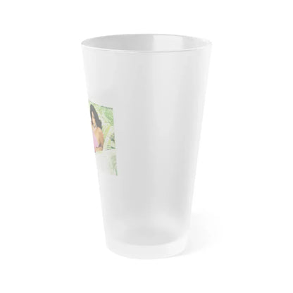 Joan Collins #457 (Vintage Female Icon) Frosted Pint Glass 16oz - Go Mug Yourself