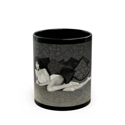 Joan Collins #459 (Vintage Female Icon) Black Coffee Mug 11oz - Go Mug Yourself