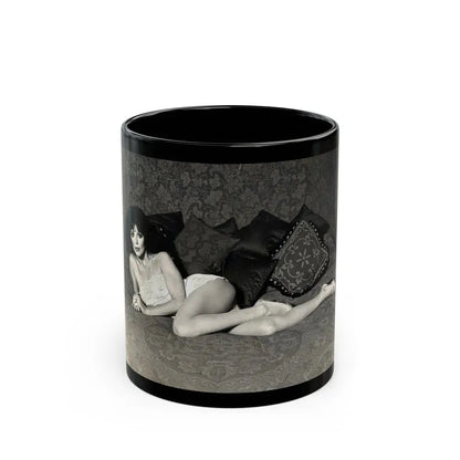 Joan Collins #459 (Vintage Female Icon) Black Coffee Mug 11oz - Go Mug Yourself