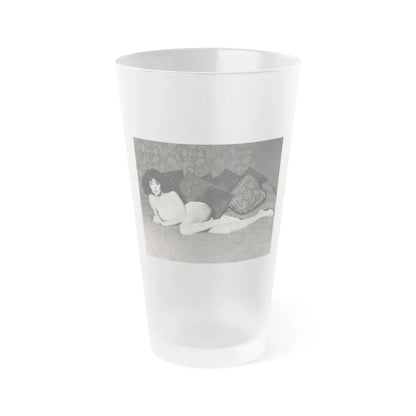 Joan Collins #459 (Vintage Female Icon) Frosted Pint Glass 16oz 16oz Frosted - Go Mug Yourself