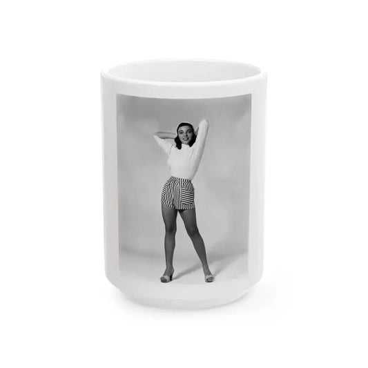 Joan Collins #460 (Vintage Female Icon) White Coffee Mug 15oz - Go Mug Yourself