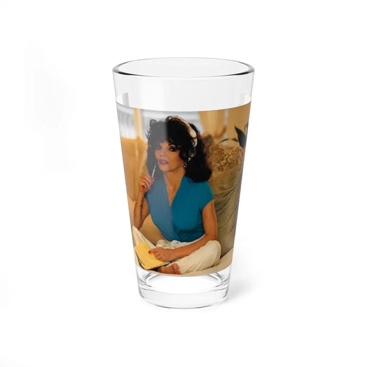 Joan Collins #462 (Vintage Female Icon) Pint Glass 16oz 16oz - Go Mug Yourself