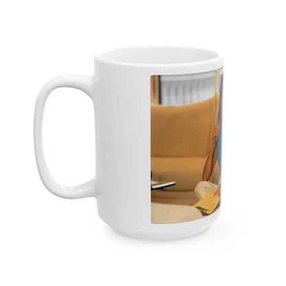 Joan Collins #462 (Vintage Female Icon) White Coffee Mug - Go Mug Yourself