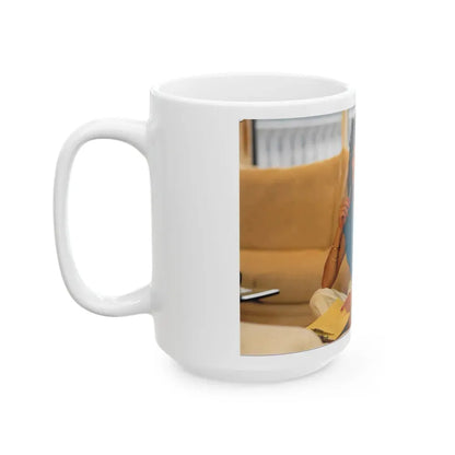 Joan Collins #462 (Vintage Female Icon) White Coffee Mug - Go Mug Yourself