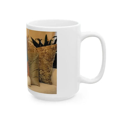 Joan Collins #462 (Vintage Female Icon) White Coffee Mug - Go Mug Yourself
