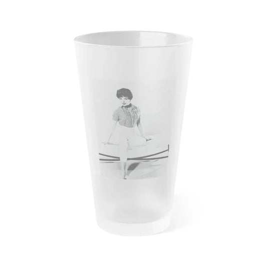 Joan Collins #463 (Vintage Female Icon) Frosted Pint Glass 16oz 16oz Frosted - Go Mug Yourself