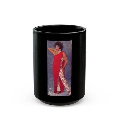 Joan Collins #464 (Vintage Female Icon) Black Coffee Mug 15oz - Go Mug Yourself