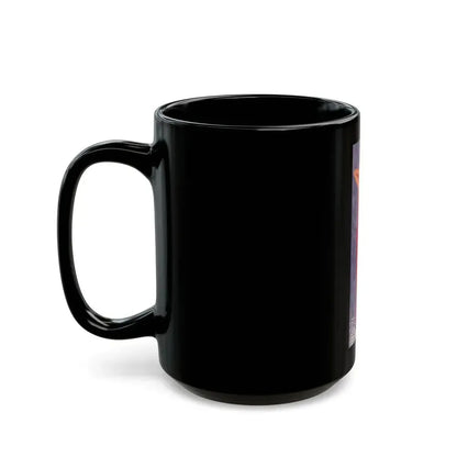 Joan Collins #464 (Vintage Female Icon) Black Coffee Mug - Go Mug Yourself