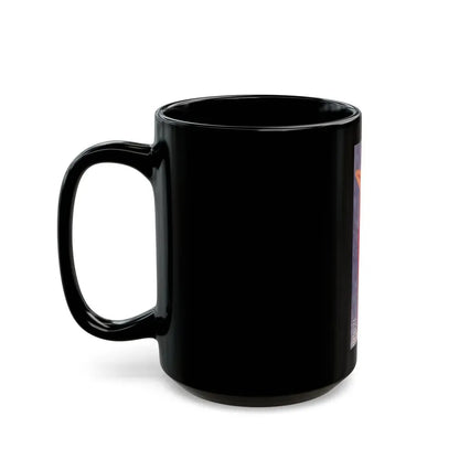Joan Collins #464 (Vintage Female Icon) Black Coffee Mug - Go Mug Yourself
