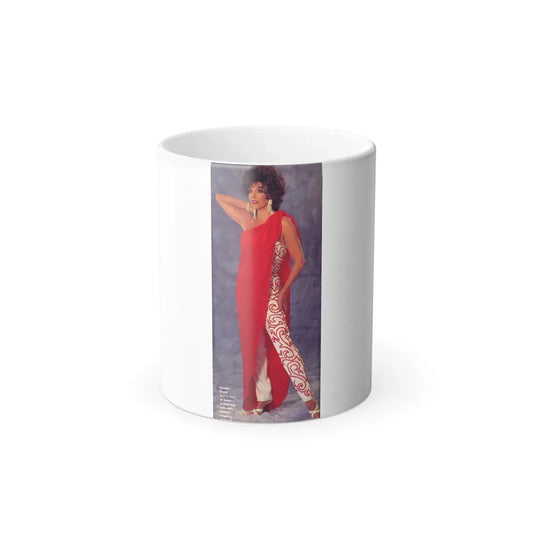 Joan Collins #464 (Vintage Female Icon) Color Changing Coffee Mug 11oz - Go Mug Yourself