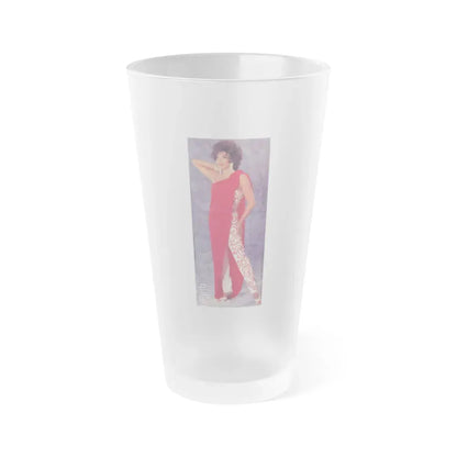 Joan Collins #464 (Vintage Female Icon) Frosted Pint Glass 16oz 16oz Frosted - Go Mug Yourself