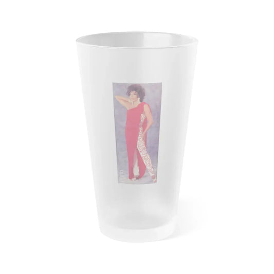 Joan Collins #464 (Vintage Female Icon) Frosted Pint Glass 16oz 16oz Frosted - Go Mug Yourself