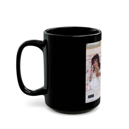 Joan Collins #467 (Vintage Female Icon) Black Coffee Mug - Go Mug Yourself
