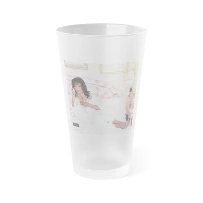 Joan Collins #467 (Vintage Female Icon) Frosted Pint Glass 16oz 16oz Frosted - Go Mug Yourself