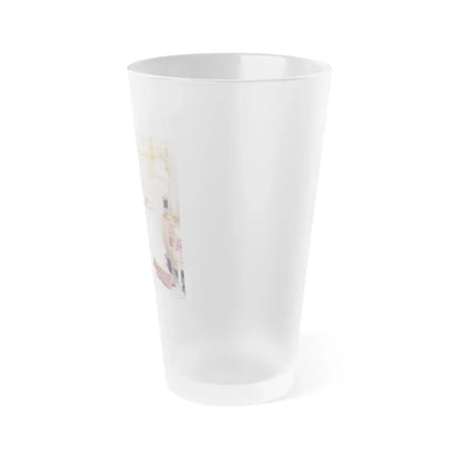Joan Collins #467 (Vintage Female Icon) Frosted Pint Glass 16oz - Go Mug Yourself