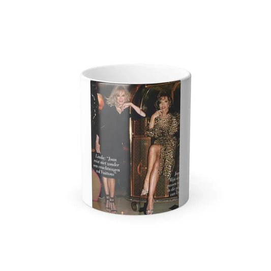 Joan Collins #468 (Vintage Female Icon) Color Changing Coffee Mug 11oz - Go Mug Yourself