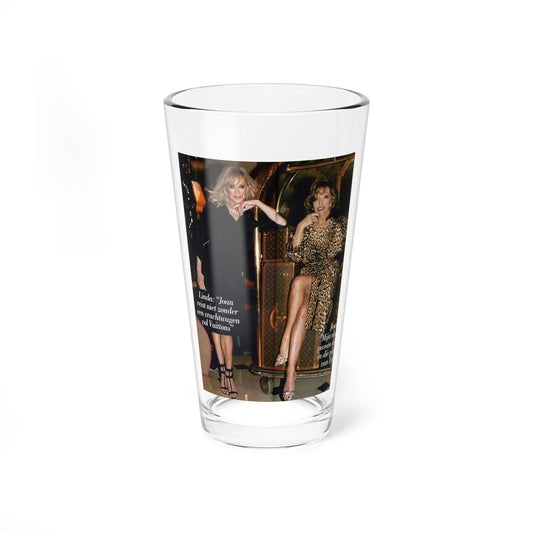 Joan Collins #468 (Vintage Female Icon) Pint Glass 16oz 16oz - Go Mug Yourself