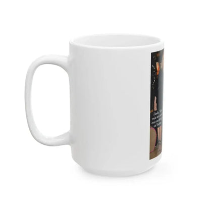 Joan Collins #468 (Vintage Female Icon) White Coffee Mug - Go Mug Yourself