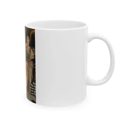 Joan Collins #468 (Vintage Female Icon) White Coffee Mug - Go Mug Yourself