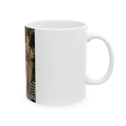 Joan Collins #468 (Vintage Female Icon) White Coffee Mug - Go Mug Yourself